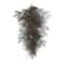 Glitzhome® 28"Christmas Flocked Pinecone & Berry Teardrop
